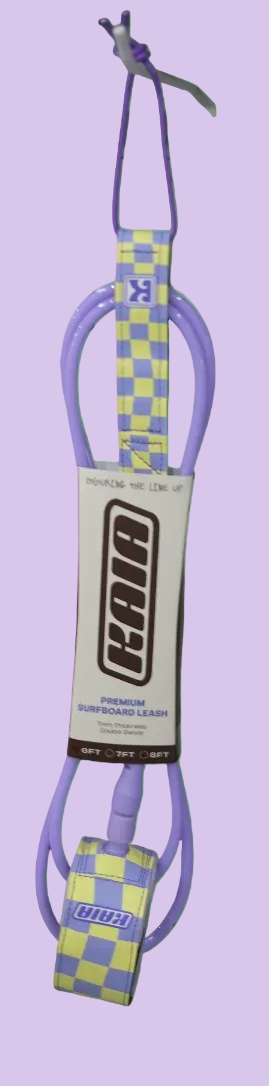 Rodeo Lilac + Yellow  Surf Leash